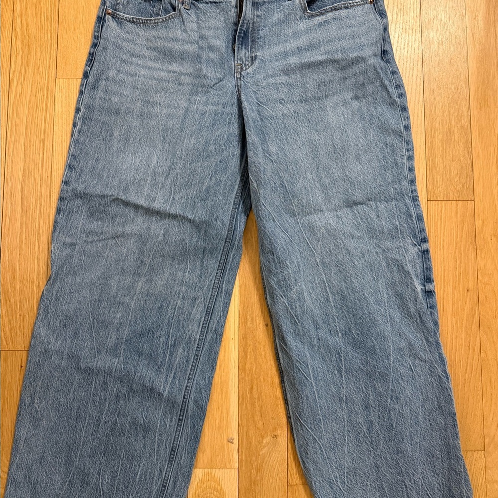 Abercrombie & Fitch Light Blue Wide Leg Jeans